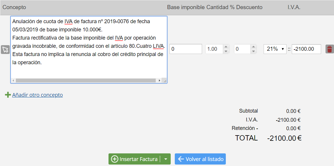 Recuperación IVA Impagados - Blog Contasimple